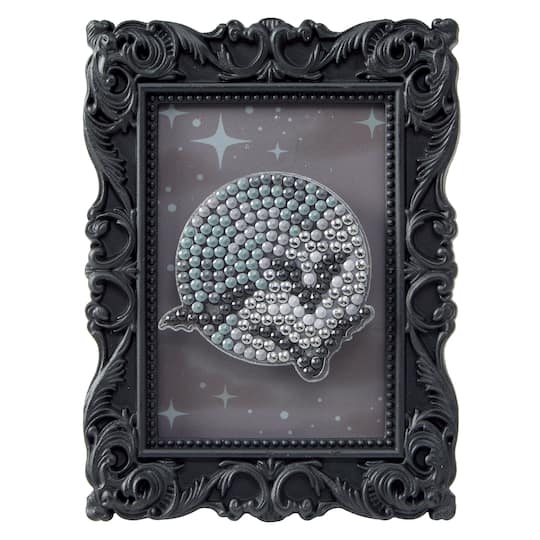 2" x 3" Moon & Bats Acrylic Surface Diamond Art Kit with Frame by Make Market®